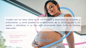 Hitos clave en el crecimiento y desarrollo de lactantes y preescolares